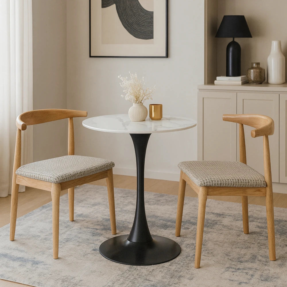 Round Bistro Table – Sintered Stone (5 Sizes)