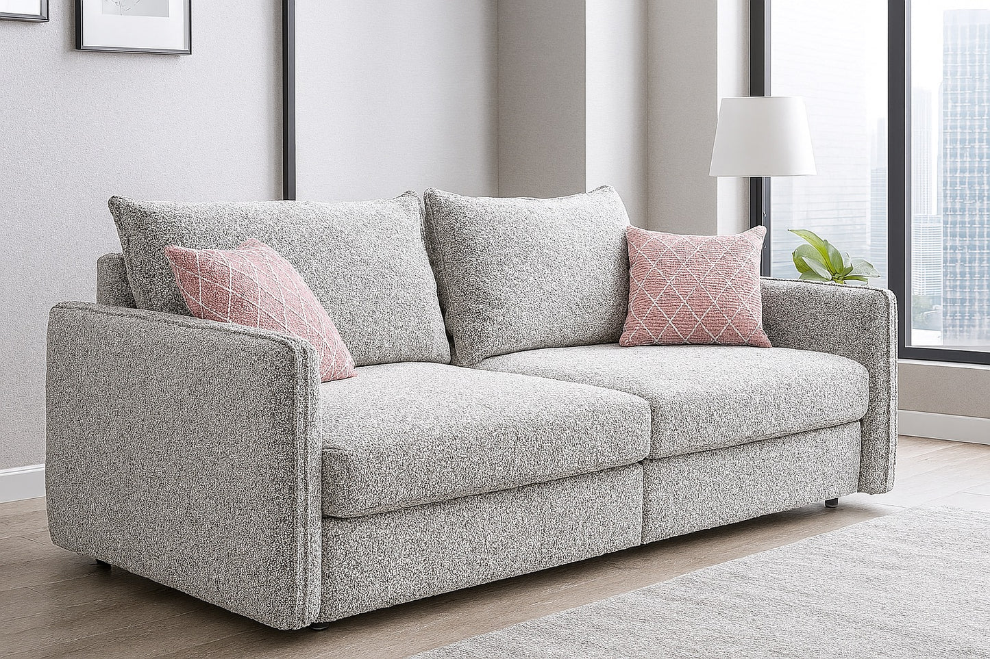 Bouclé Sofa Bed
