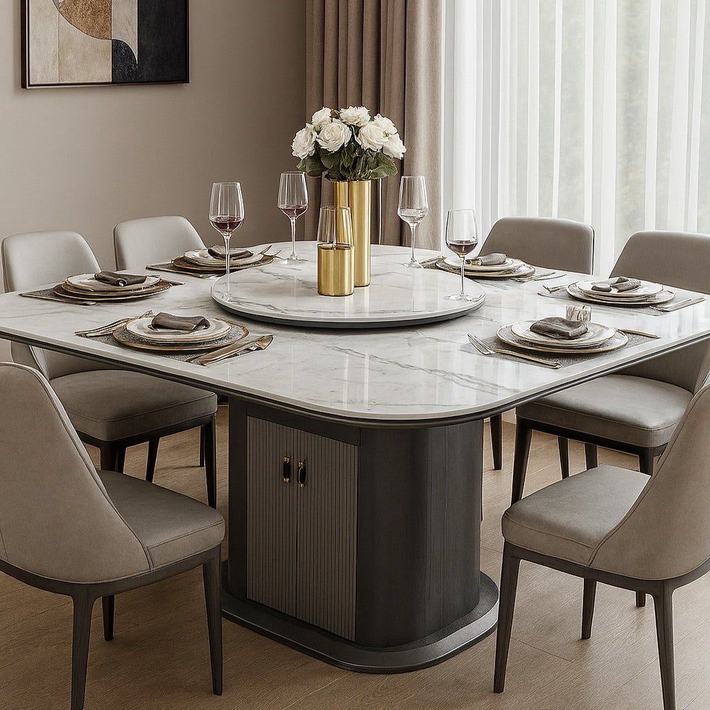 1.55m Extendable Dining Table – Sintered Stone