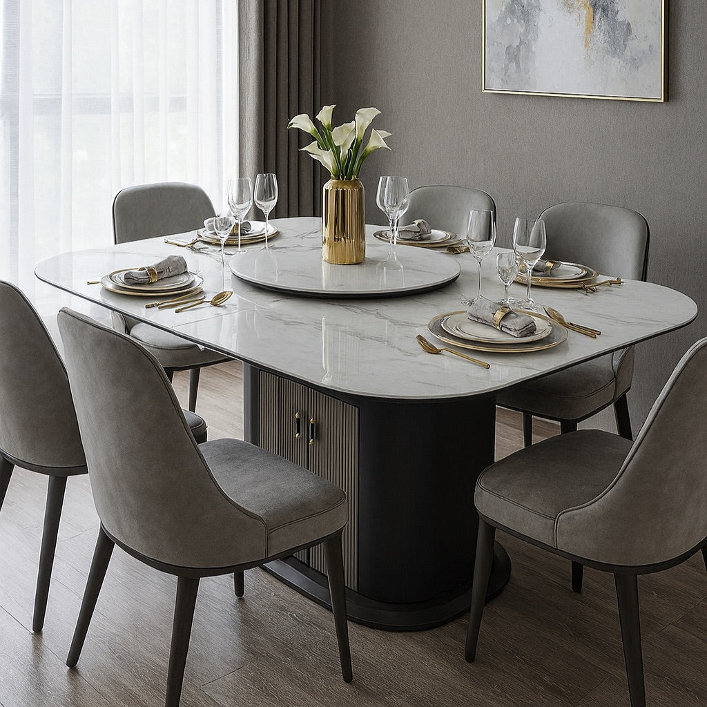 1.55m Extendable Dining Table – Sintered Stone