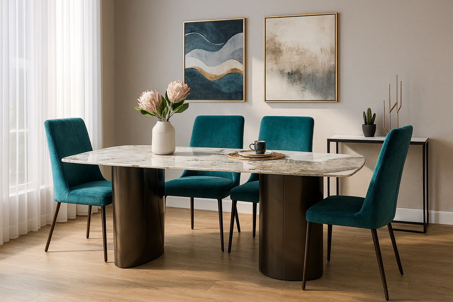 1.6m Milan Dining Table – Sintered Stone