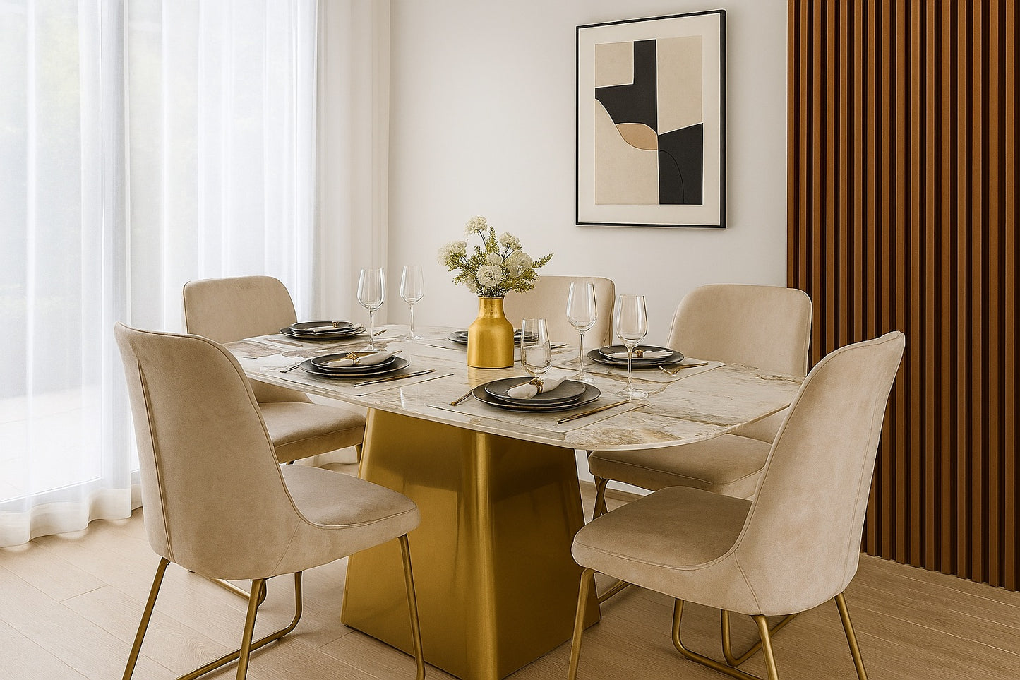 1.6m Luna Dining Table – Sintered Stone