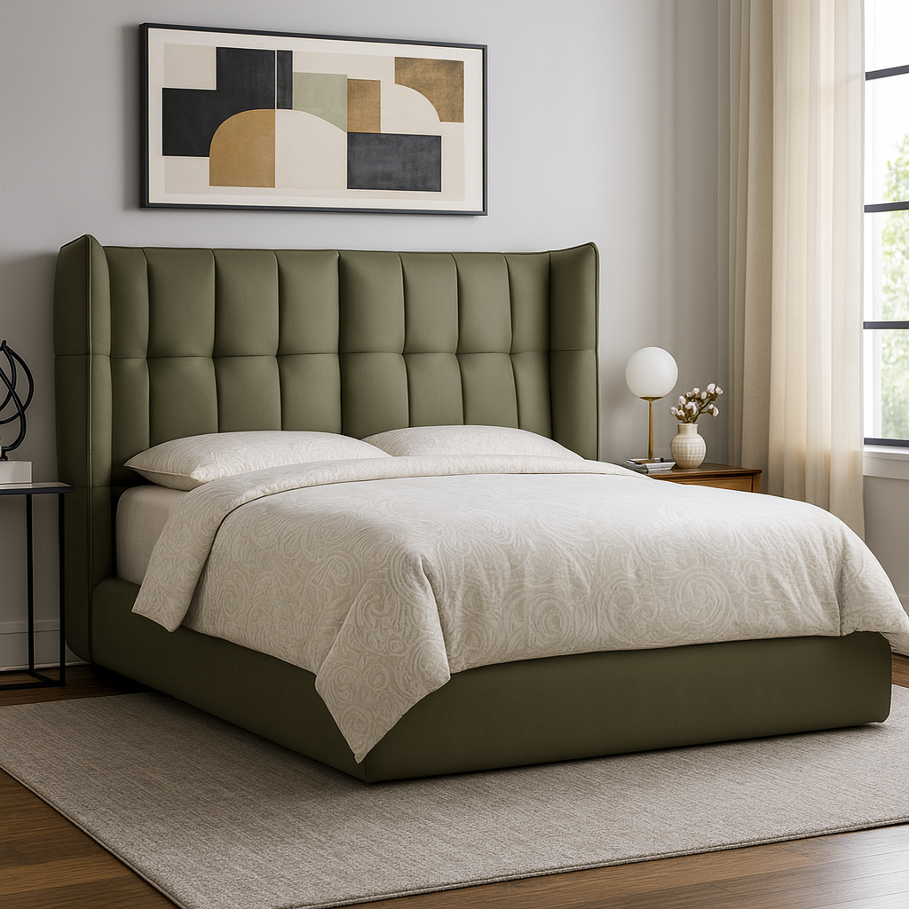 The Olive Wingback Bed