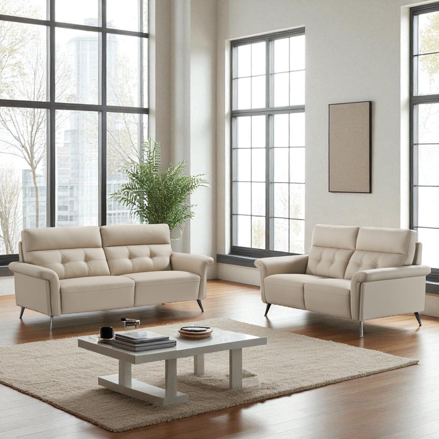Sora Leather Sofa Collection