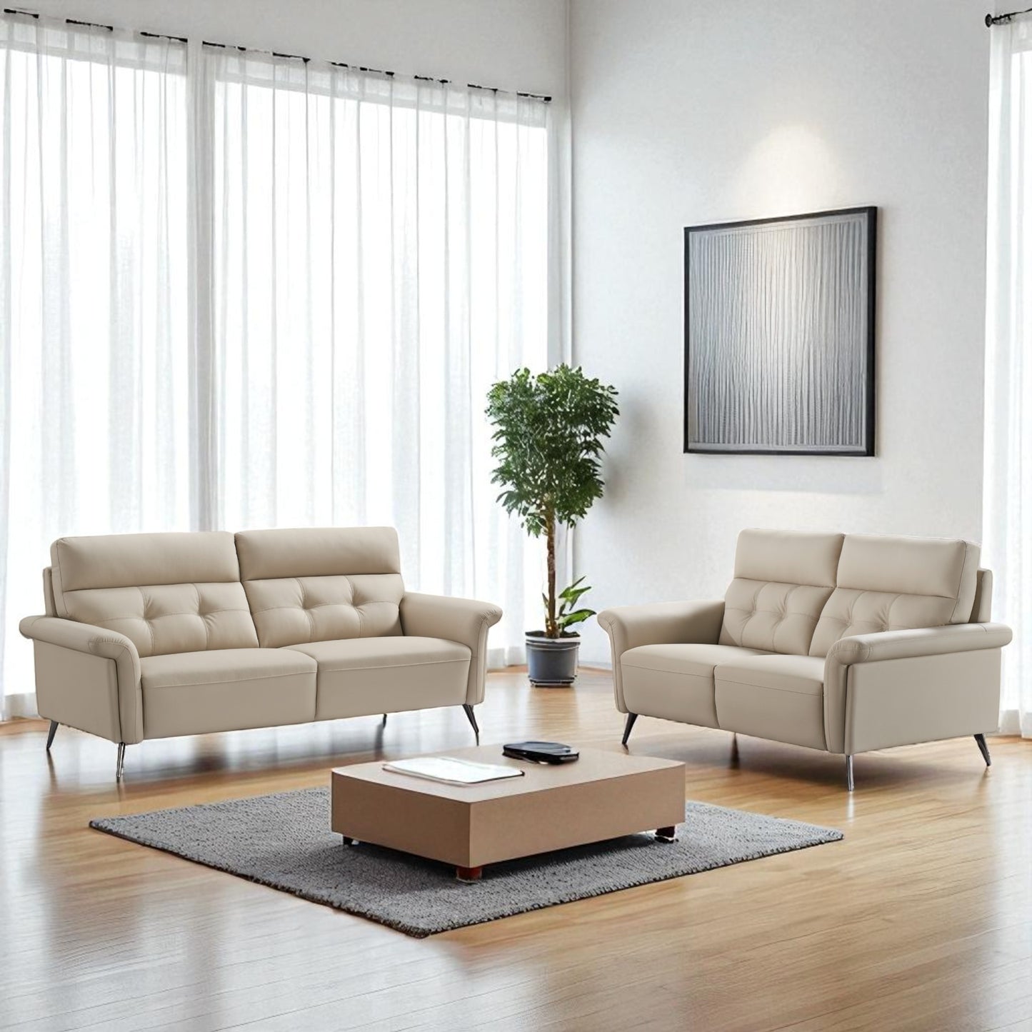 Sora Leather Sofa Collection