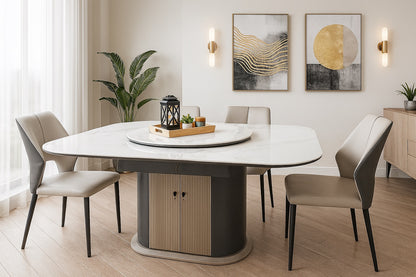 1.55m Extendable Dining Table – Sintered Stone