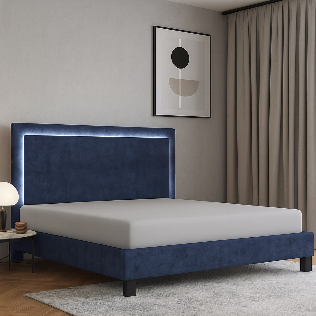 The Lumina Blue Bed
