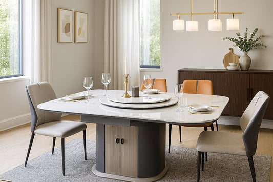 1.55m Extendable Dining Table – Sintered Stone