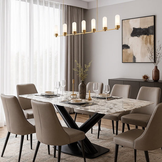1.6m Siena Dining Table – Luxury Stone