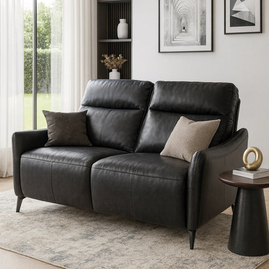Italian Leather Recliner Loveseat