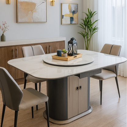 1.55m Extendable Dining Table – Sintered Stone