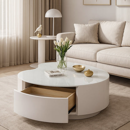 2pc Heart Shaped Coffee Table