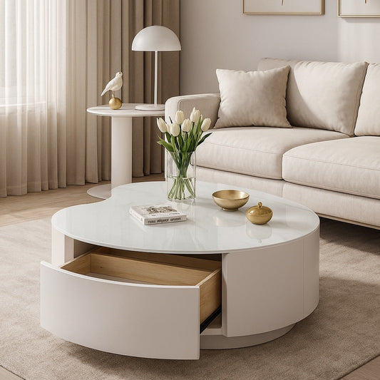 2pc Heart Shaped Coffee Table