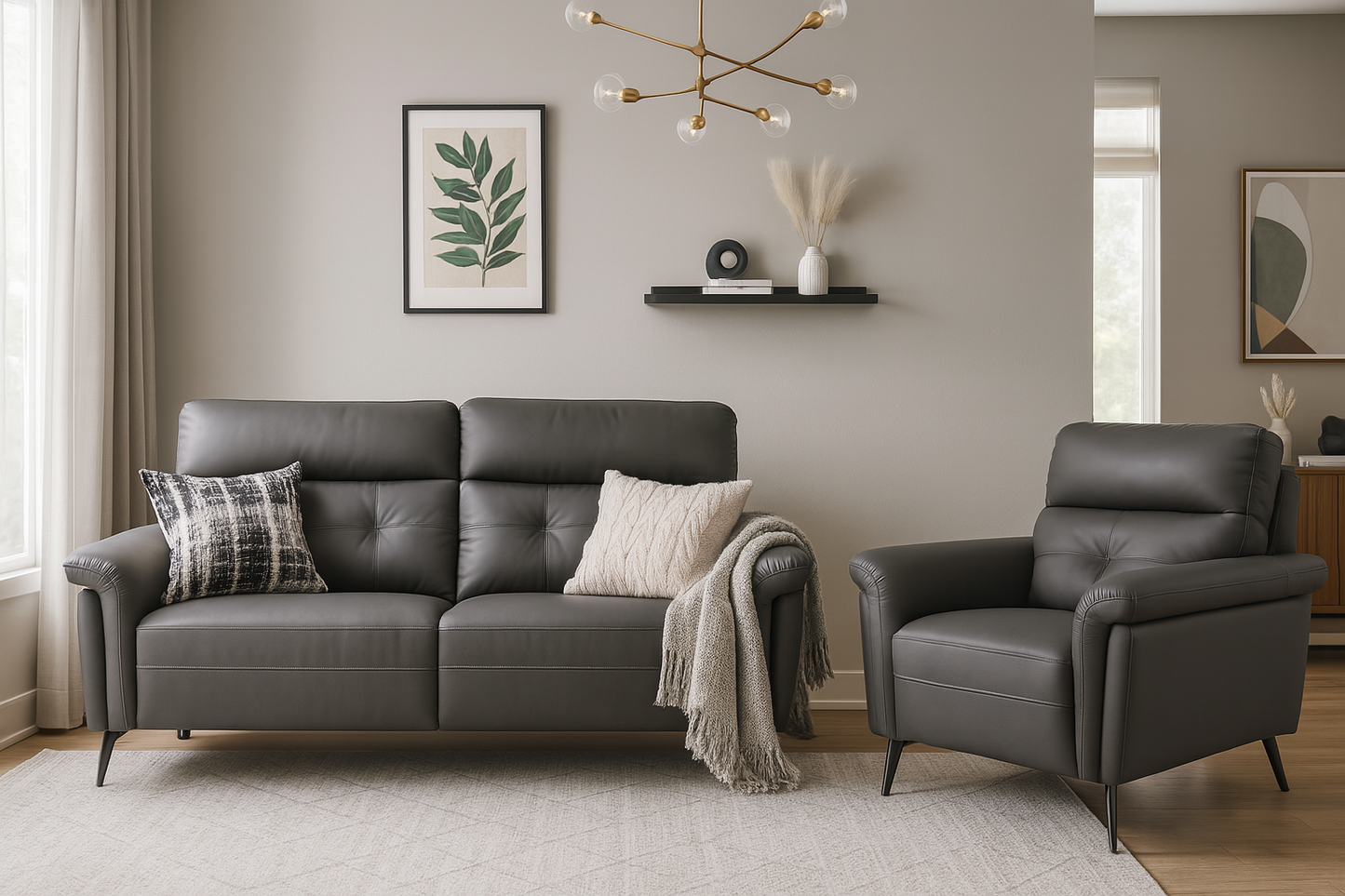 Sora Leather Sofa Collection